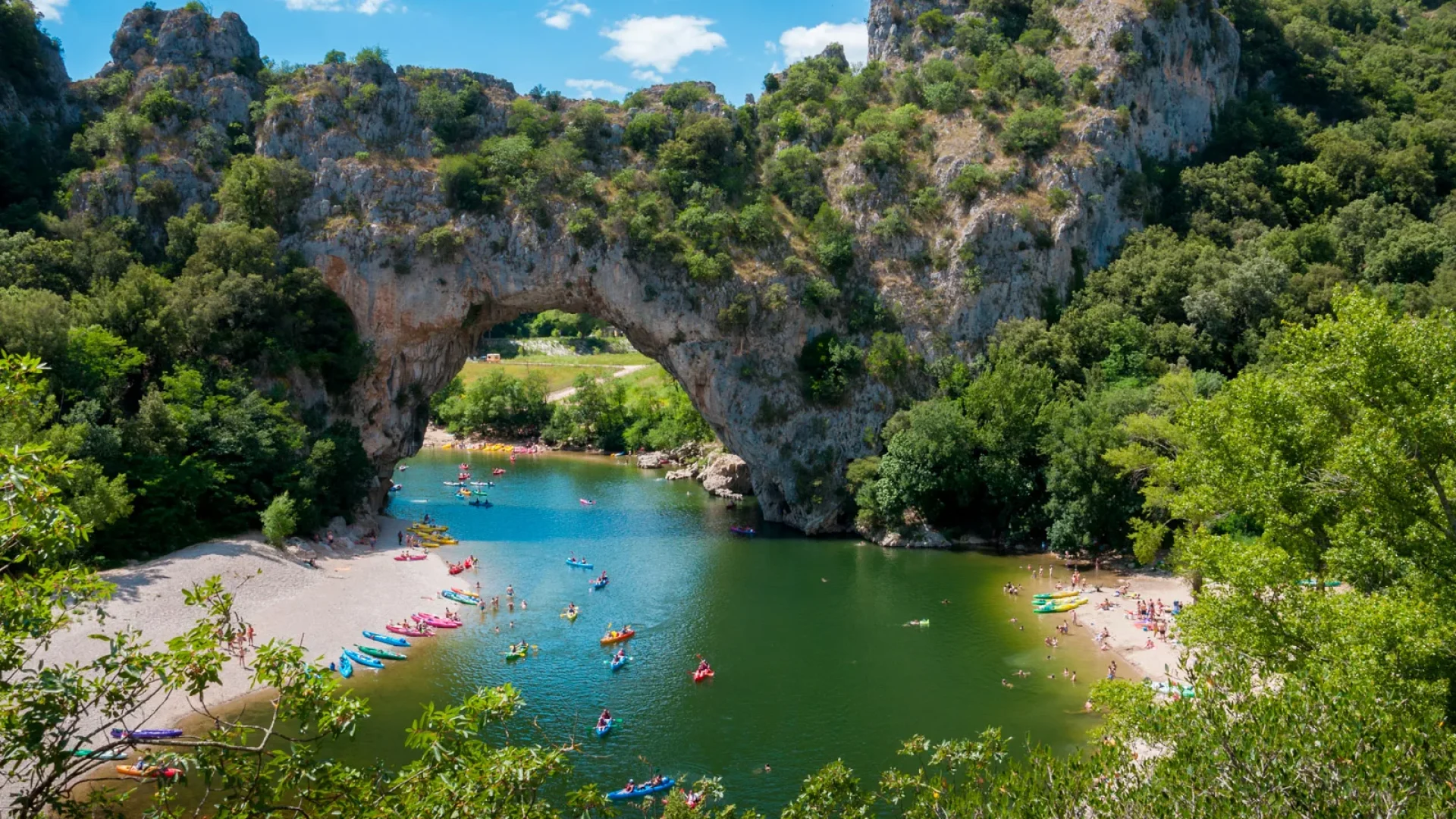 The Pont-d'Arc in summer