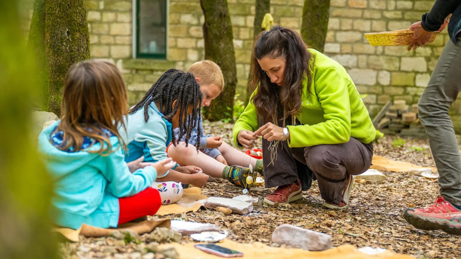 Children at an workshop