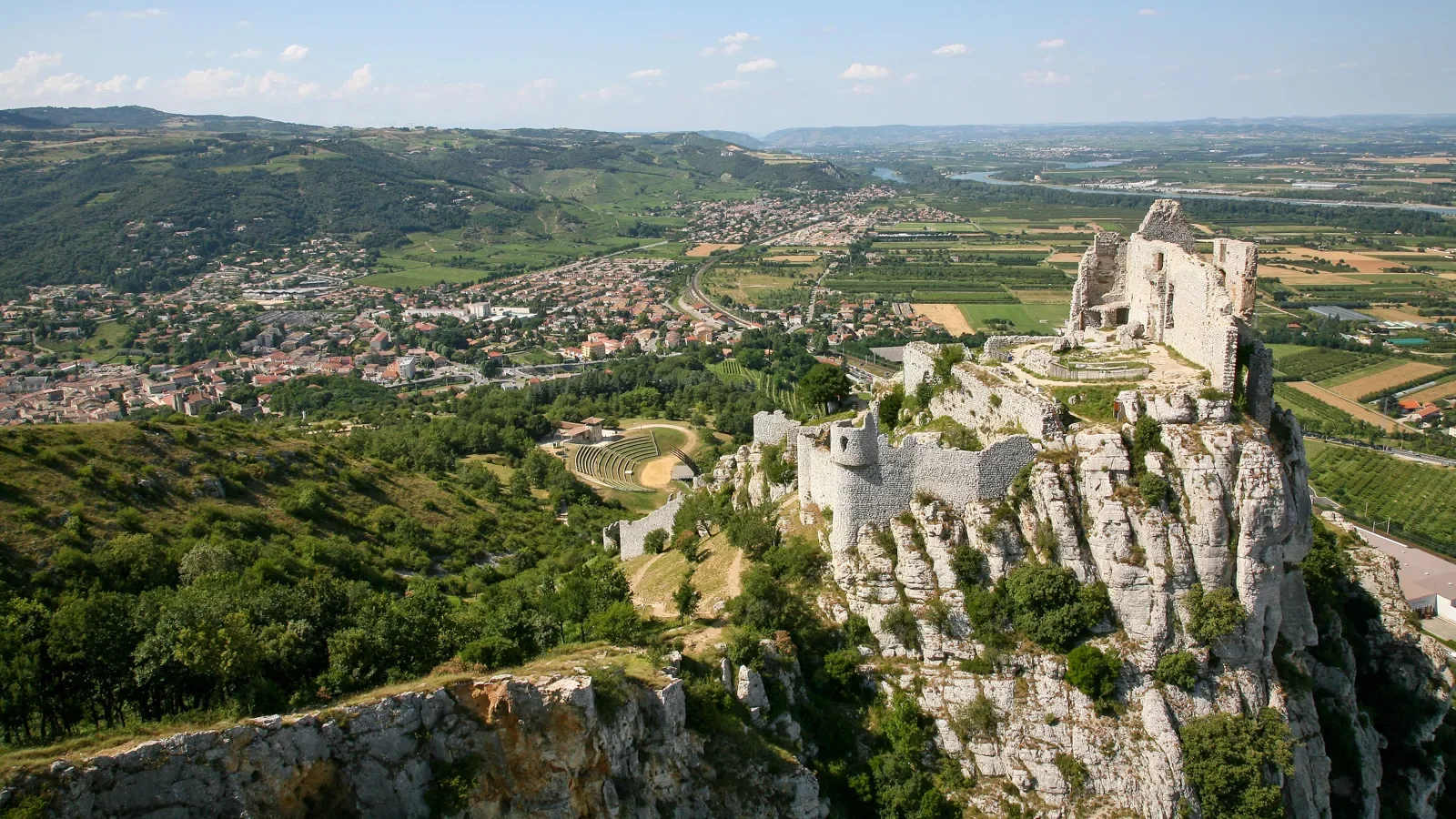 Crussol Castle overlooking Saint-Péray