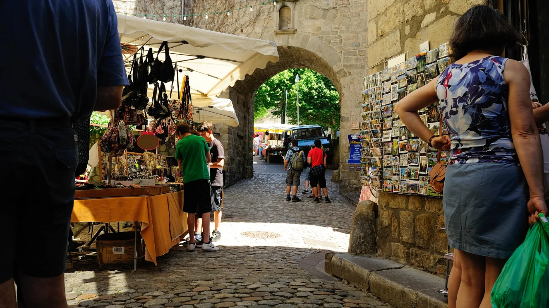 local market of Largentière
