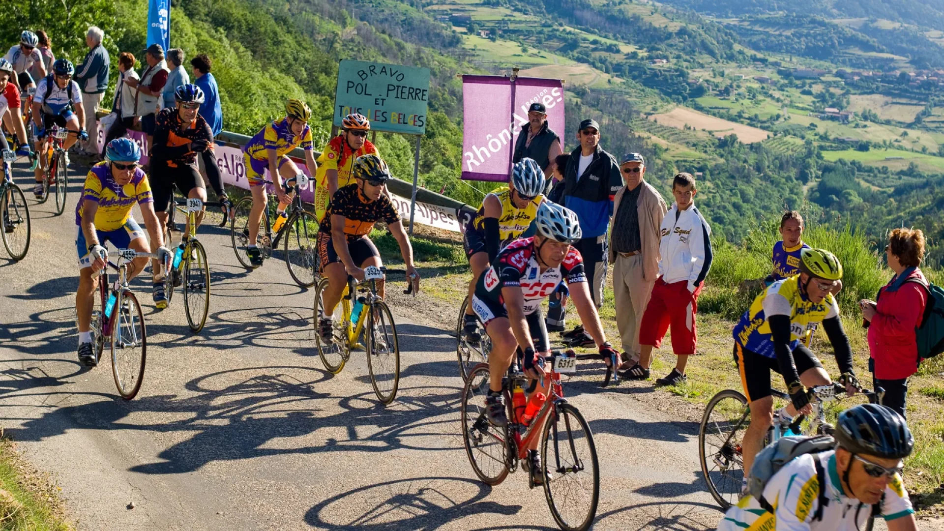 Ardéchoise cycling race, in summer