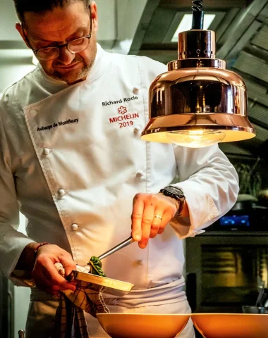 Richard Rocles, Michelin star chef, from the “Auberge de Montfleury”, a “Toqués d’Ardèche” and 