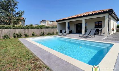 Gîtes de France - Villa indépendante avec piscine privée terrasse couverte