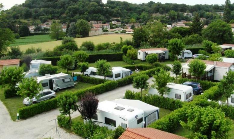 Camping les Ulèzes at st Donat sur l'herbasse in the drome 85 pitches in a quiet area