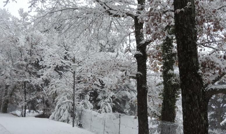 Gîtes de France - Il y a quelques jours de neige à Saint-Victor.