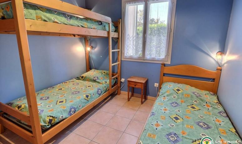 Gîtes de France - Chambre 2 avec 3 lits en 90