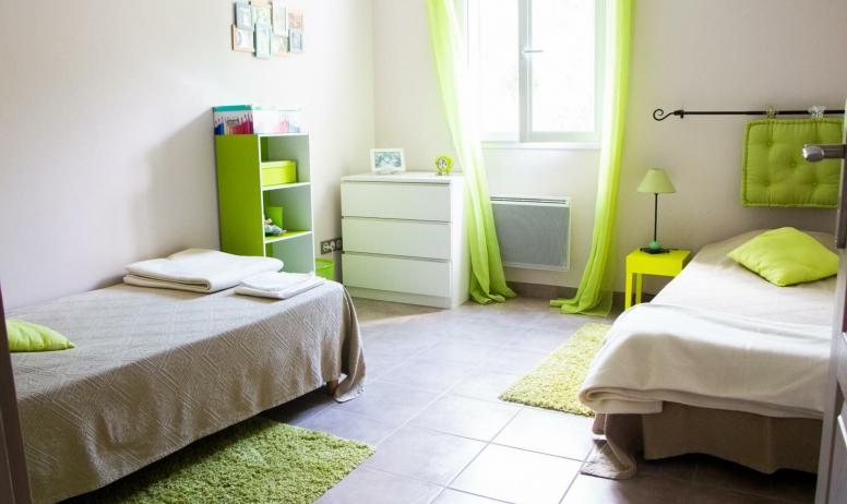 Gîtes de France - Chambre avec deux lits simples 