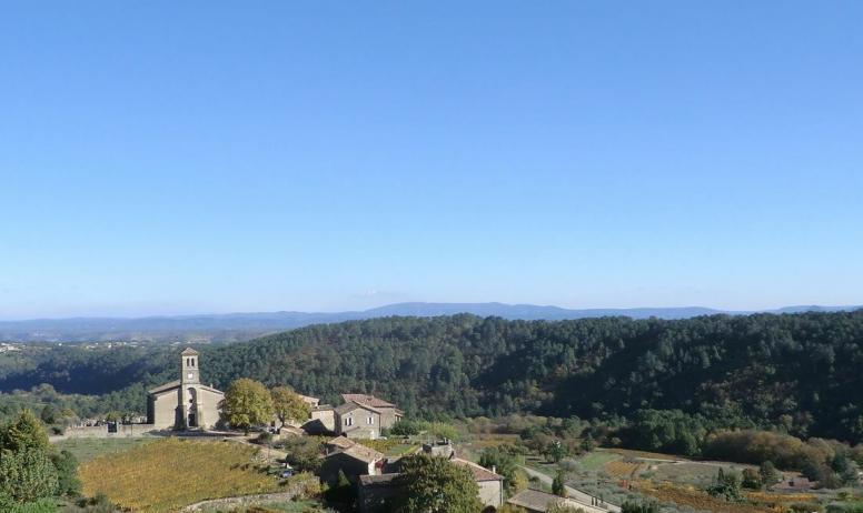 Gîtes de France - la vue du village par le haut