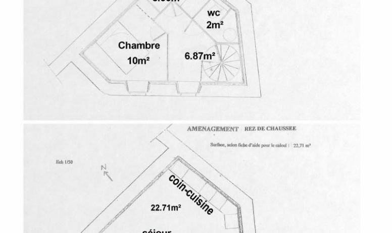 Gîtes de France - Plan détaillé du gite 