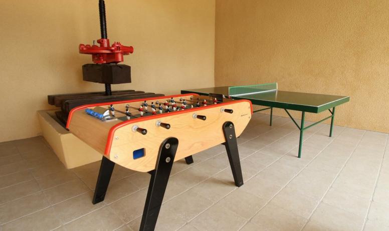 Gîtes de France - Babyfoot et ping-pong le plaisir du jeu