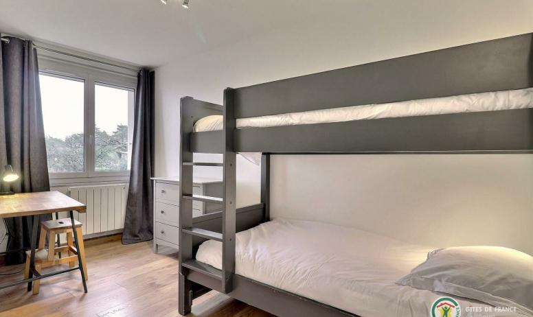 Gîtes de France - Chambre avec lit superposé (2 couchages)