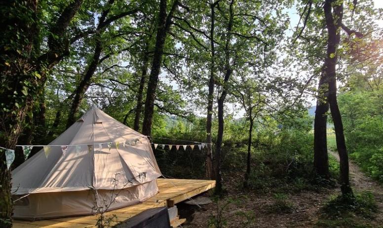 Sandrine Periquet - La tente mongole de 4m de diamètre