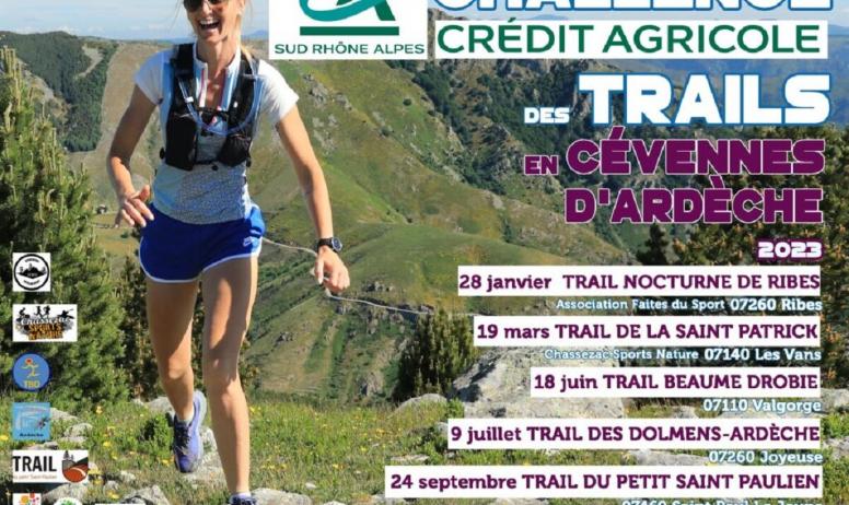 Challenge Crédit Agricole des Trails en Cévennes d'Ardèche - Affiche